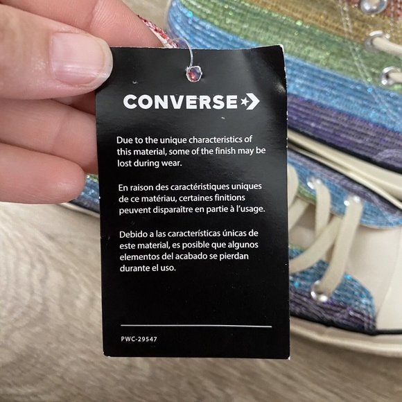 Converse x Miley Cyrus Chuck Taylor All Star 70 Hi Rainbow Women’s Size 8 - Picture 13 of 14